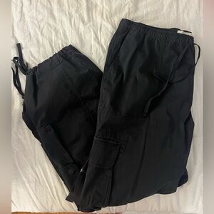 Abercrombie Black Cargo Pants Long